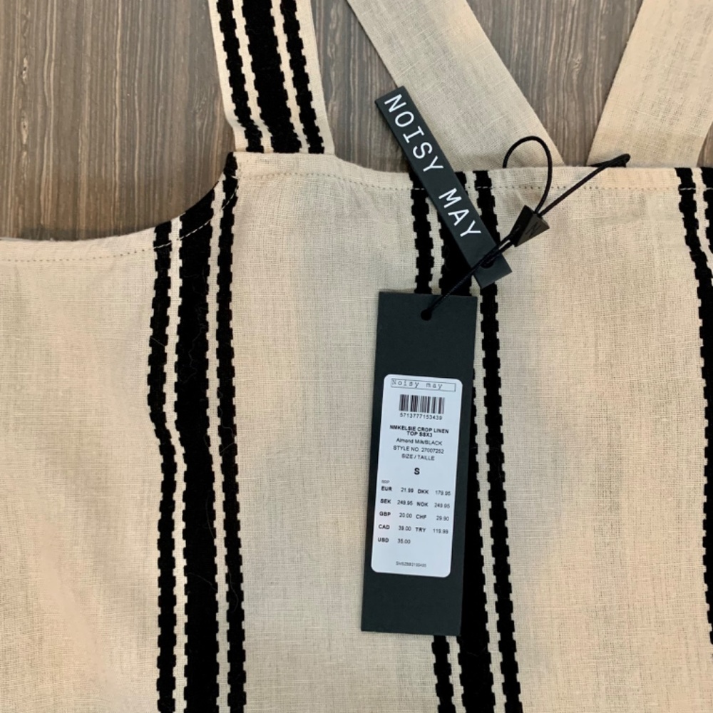 🤩 Darling Cotton/Linen Top by Only BNWT - Picture 7 of 7